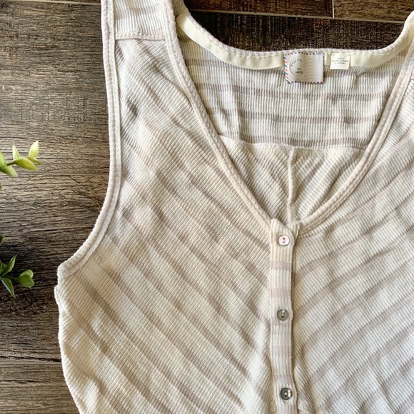 Anthropologie Postage Stamp Striped high low dress - Picture 3 of 8